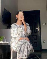 Floral Leaf (Stitched 2 Pcs)