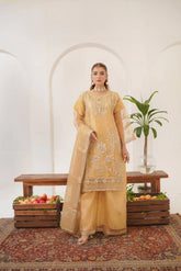 Areej Beige (Stitched 3 Pcs)