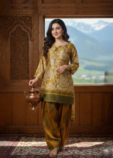 Lustrous Silk Farshi-Shalwar (Stitched 2 Pcs)
