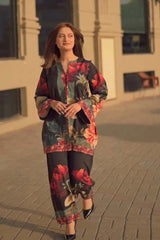 Majestic Rose Black (Stitched 2 Pcs)