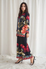 Majestic Rose Black (Stitched 2 Pcs)