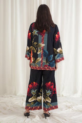 Majestic Rose Black (Stitched 2 Pcs)