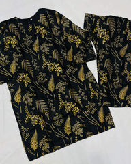 Floral Leaf (Stitched 2 Pcs)