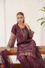 Opal Purple (Stitched 3 Pcs)