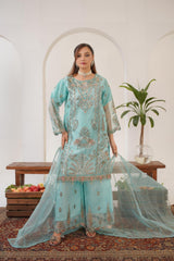 Payal SeaGreen (Stitched 3 Pcs)